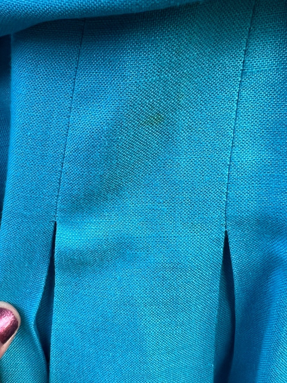 🌟Host Pick🌟Jessica Howard Vibrant Turquoise Sleeveless Ruffle V-Neck Midi Dress - Picture 4 of 10